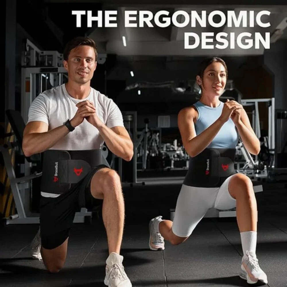 Men Sweat Band Belt & Waist Trainer for Stomach and Lower Belly - Sauna Waist